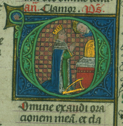 Illumination, Herr, höre mein Gebet, um 1420, Liège
